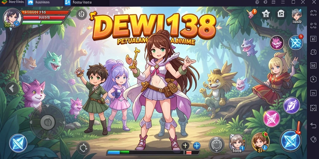 Tampilan gameplay seru di dunia anime DEWI138.