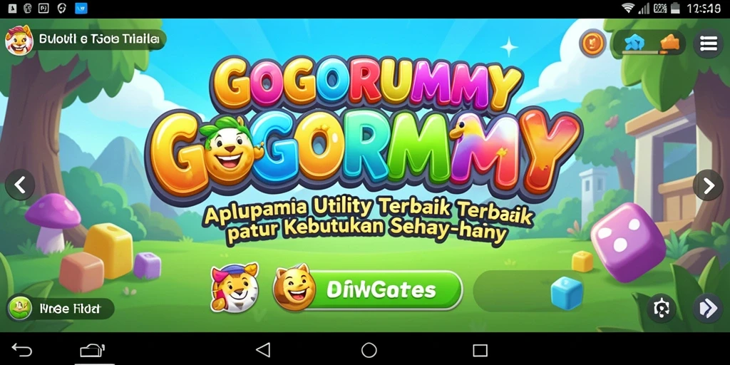 Tampilan utama GOGORUMMY yang menunjukkan pengaturan tugas dengan mudah.