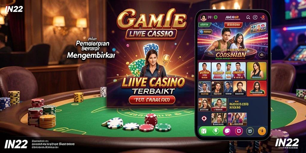 Tampilan gameplay Live Casino yang mendebarkan dan interaktif.