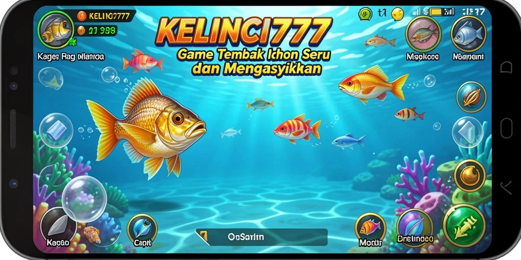 Screenshot gameplay KELINCI777 yang menampilkan aksi seru Tembak Ikan.