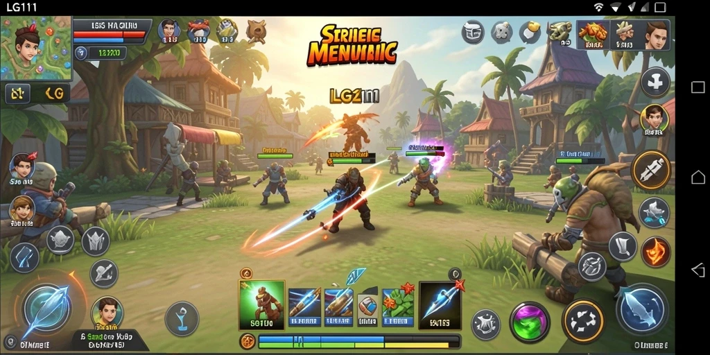 Tampilan grafis menawan dari gameplay SLG di LG111.