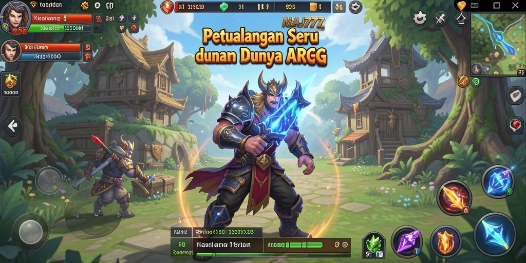 Tampilan gameplay ARPG yang mendebarkan dan penuh aksi.