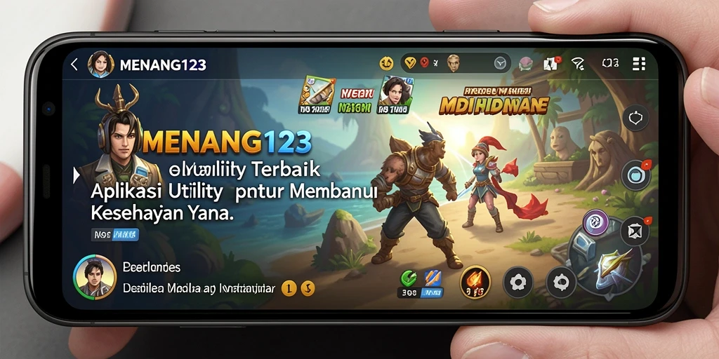 Tampilan aplikasi MENANG123 yang sederhana dan efektif untuk aktivitas sehari-hari.