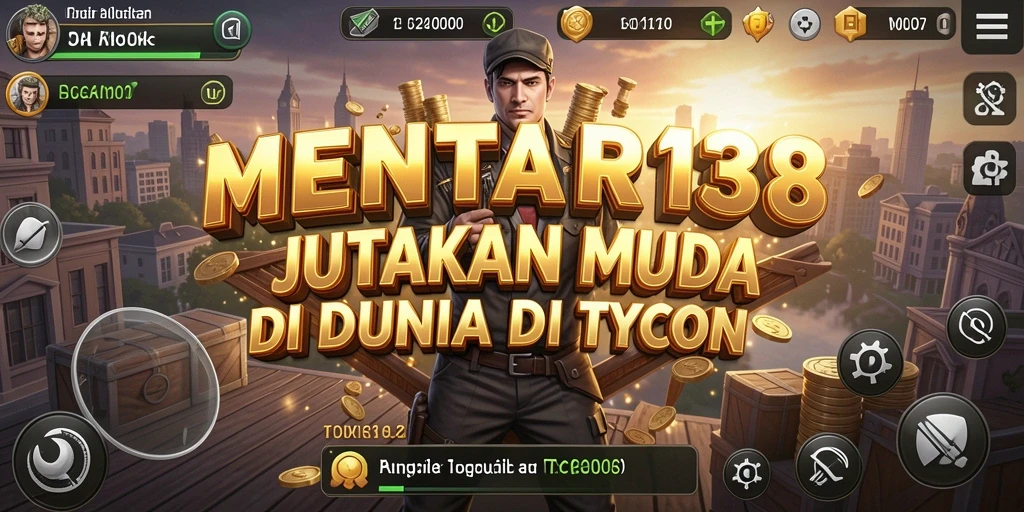 Tampilan gameplay <strong>MENTARI138</strong> yang menampilkan pengelolaan bisnis yang menyenangkan.